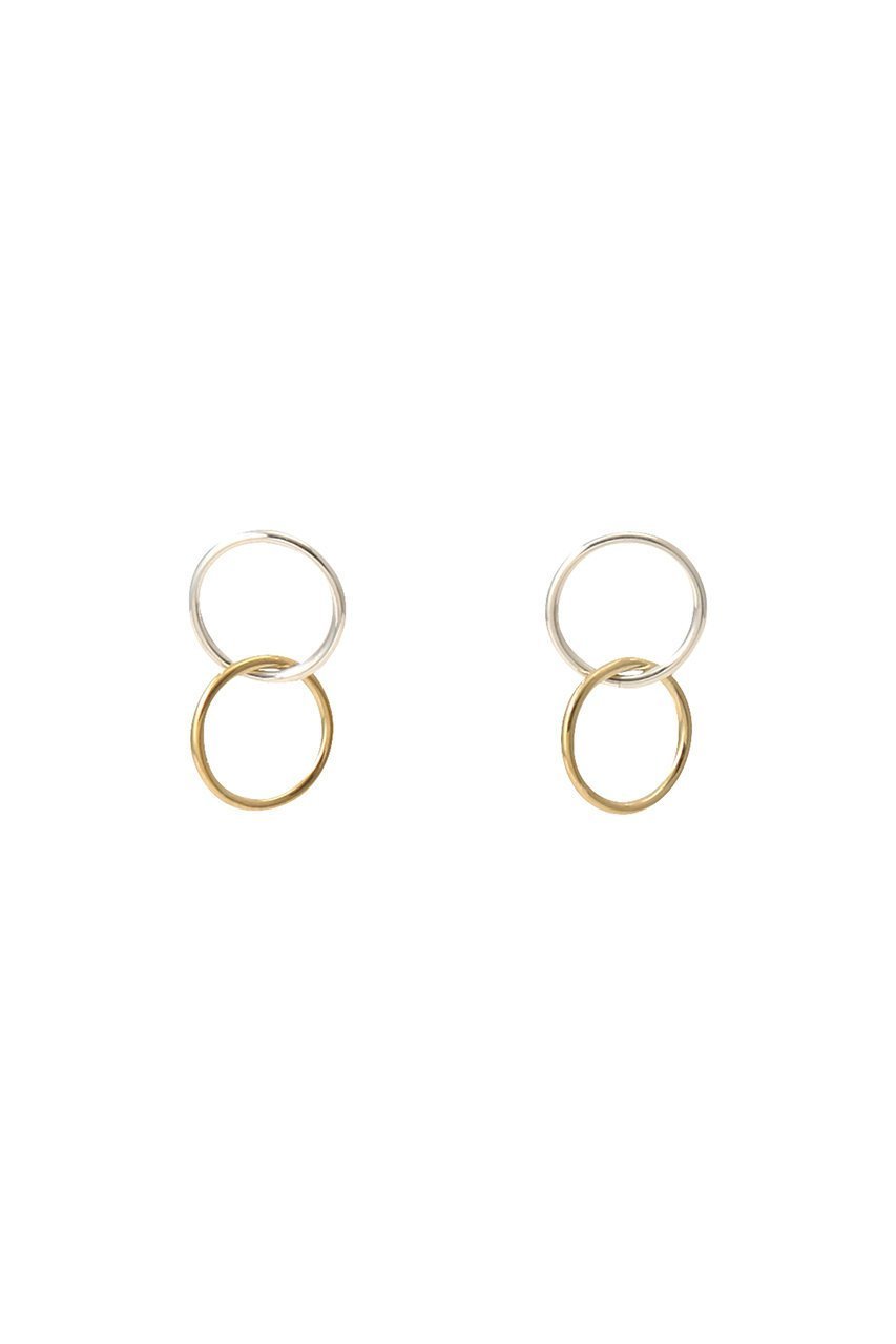 【マルティニーク/martinique】の【SASKIA DIEZ】ETERNAL EARRINGS SMALL BICOLOUR インテリア・キッズ・メンズ・レディースファッション・服の通販 founy(ファニー) 　ファッション　Fashion　レディースファッション　Fashion for Women　ジュエリー　Jewelry　ファッションリング　Fashion Rings　イヤリング・フープ・ドロップタイプ　Hoop, Drop & Clip Earrings　イヤリング　Earrings　シンプル　Simple, Minimal　エレガント 上品　Elegant　シルバー|ID: prp329100004602808 ipo3291000000032732330