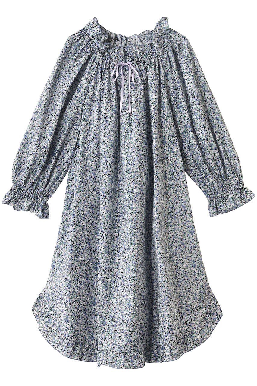 【ナナデコール/nanadecor】のリバティポッピングフラワーチェリーブロッサムドレス 人気、トレンドファッション・服の通販 founy(ファニー) 　ファッション　Fashion　レディースファッション　Fashion for Women　ワンピース　Dresses　フォーマル・パーティードレス・結婚式用ドレス　Elegant & Casual Dresses　お家時間・ステイホーム　Stay Home / At Home　ドレス　Dress, One-Piece　パジャマ　Pajamas, Sleepwear　フェミニン　Feminine, Girly　フリル　Frill, Ruffle　リボン　Ribbon, Bow　新作・新入荷　New Arrivals / New In　 other-1|ID: prp329100004602831 ipo3291000000032732485