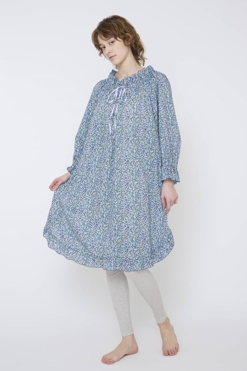【ナナデコール/nanadecor】のリバティポッピングフラワーチェリーブロッサムドレス 人気、トレンドファッション・服の通販 founy(ファニー) 　ファッション　Fashion　レディースファッション　Fashion for Women　ワンピース　Dresses　フォーマル・パーティードレス・結婚式用ドレス　Elegant & Casual Dresses　お家時間・ステイホーム　Stay Home / At Home　ドレス　Dress, One-Piece　パジャマ　Pajamas, Sleepwear　フェミニン　Feminine, Girly　フリル　Frill, Ruffle　リボン　Ribbon, Bow　新作・新入荷　New Arrivals / New In　other-7|ID: prp329100004602831 ipo3291000000032977361