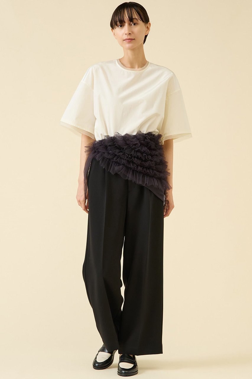 【マルティニーク/martinique】の2タックパンツ(セットアップ可) 人気、トレンドファッション・服の通販 founy(ファニー) 　ファッション　Fashion　レディースファッション　Fashion for Women　セットアップ　Matching Sets　レディースパンツ・ボトムス　Pants & Trousers / Bottoms　おすすめ　Recommended / Our Picks　ジョーゼット　Georgette, Semi-Sheer Fabric　スラックス　Slacks, Dress Pants　セットアップ　Set-Up, Coordinated Outfit　フロント　Front, Front Design　ベスト　Vest, Waistcoat　リラックス　Relax, Relaxed Fit　新作・新入荷　New Arrivals / New In　other-3|ID: prp329100004602855 ipo3291000000032732760