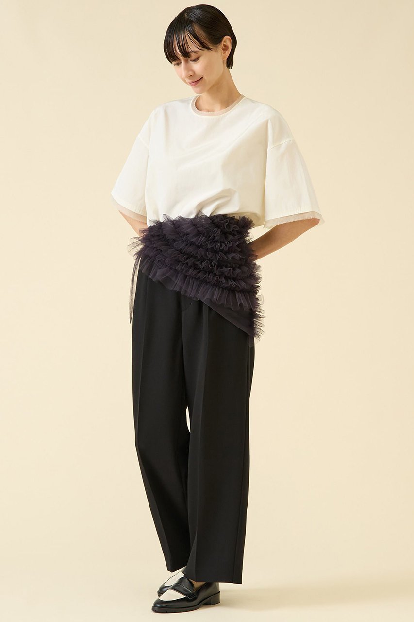 【マルティニーク/martinique】の2タックパンツ(セットアップ可) 人気、トレンドファッション・服の通販 founy(ファニー) 　ファッション　Fashion　レディースファッション　Fashion for Women　セットアップ　Matching Sets　レディースパンツ・ボトムス　Pants & Trousers / Bottoms　おすすめ　Recommended / Our Picks　ジョーゼット　Georgette, Semi-Sheer Fabric　スラックス　Slacks, Dress Pants　セットアップ　Set-Up, Coordinated Outfit　フロント　Front, Front Design　ベスト　Vest, Waistcoat　リラックス　Relax, Relaxed Fit　新作・新入荷　New Arrivals / New In　other-4|ID: prp329100004602855 ipo3291000000032732761