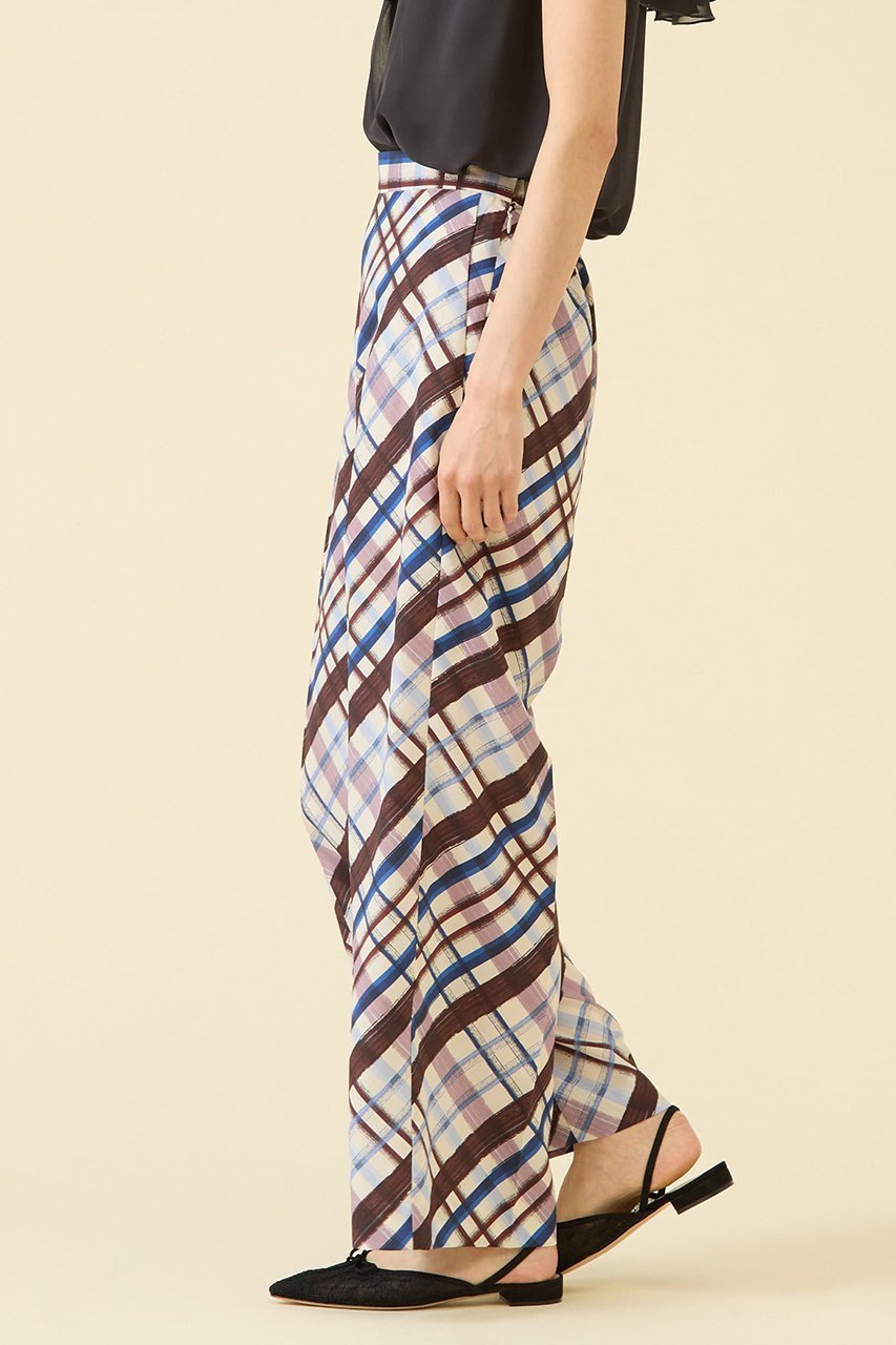 【マルティニーク/martinique】のcheckパンツ(セットアップ可) 人気、トレンドファッション・服の通販 founy(ファニー) 　ファッション　Fashion　レディースファッション　Fashion for Women　セットアップ　Matching Sets　レディースパンツ・ボトムス　Pants & Trousers / Bottoms　おすすめ　Recommended / Our Picks　シンプル　Simple, Minimal　ジョーゼット　Georgette, Semi-Sheer Fabric　ストレート　Straight, Straight Cut　セットアップ　Set-Up, Coordinated Outfit　チェック　Check, Plaid, Tartan　ノースリーブ　Sleeveless, No-Sleeve　バイアス　Bias, Diagonal Cut　フラット　Flat, Flat Shoes　フロント　Front, Front Design　リラックス　Relax, Relaxed Fit　新作・新入荷　New Arrivals / New In　other-2|ID: prp329100004602856 ipo3291000000032732764