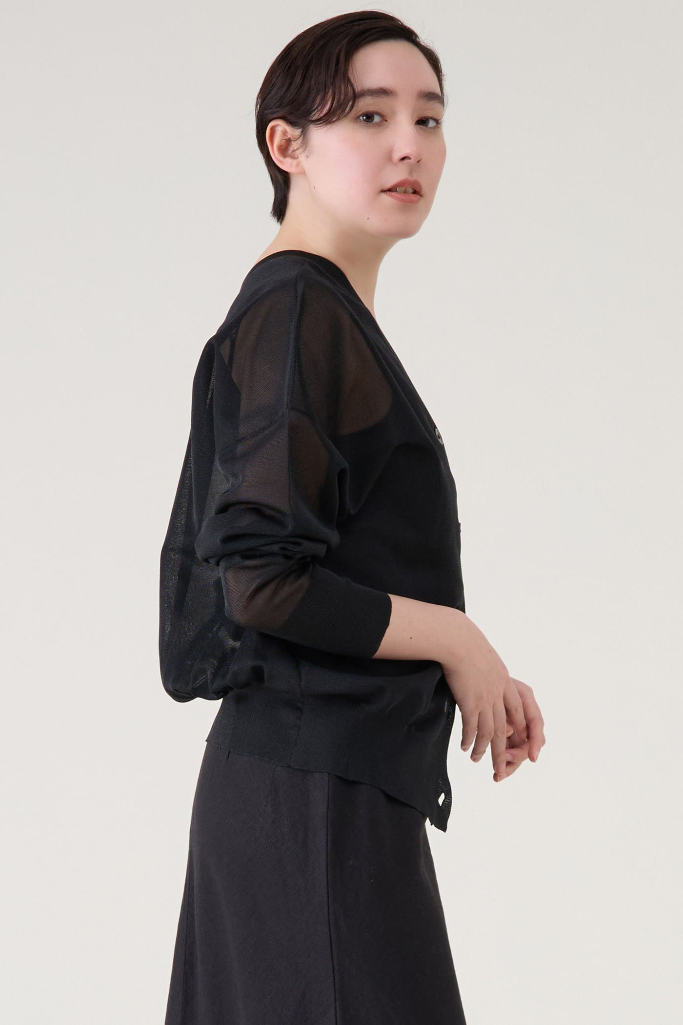 【マルティニーク/martinique】のシアーカーディガン 人気、トレンドファッション・服の通販 founy(ファニー) 　ファッション　Fashion　レディースファッション　Fashion for Women　トップス・カットソー　Cut & Sew Tops　ニット　Knit Tops & Sweaters　カーディガン・羽織り　Layered Style Cardigans　おすすめ　Recommended / Our Picks　カーディガン　Cardigan, Knitwear　ミラノリブ　Milano Rib, Milano Stitch　夏　Summer　新作・新入荷　New Arrivals / New In　other-4|ID: prp329100004602857 ipo3291000000032732777