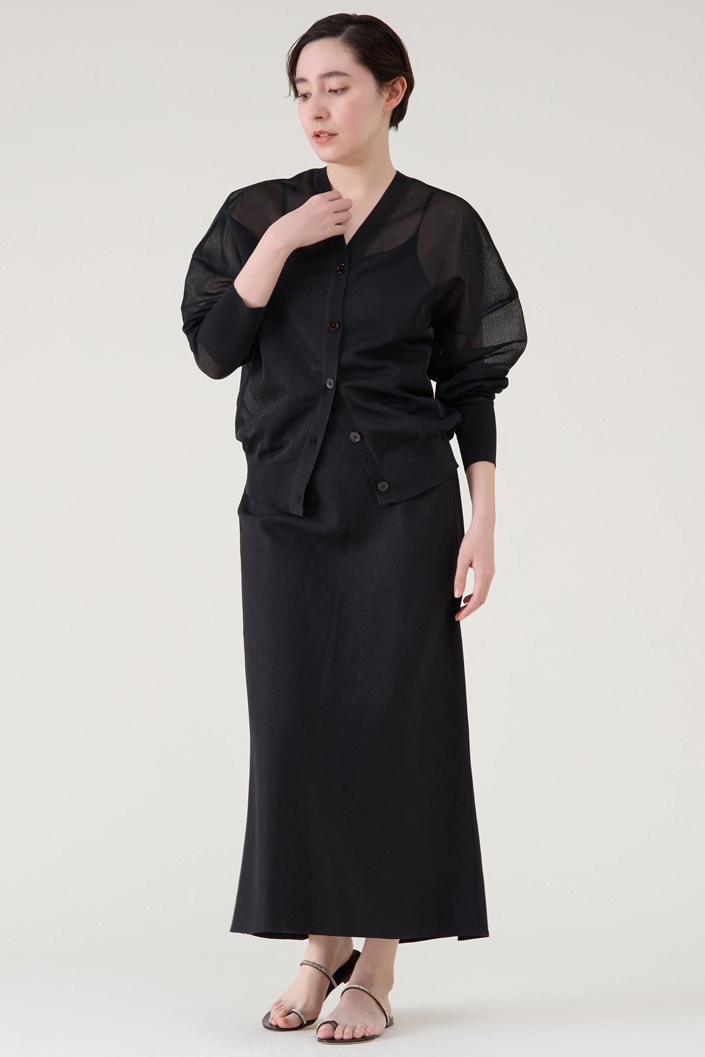 【マルティニーク/martinique】のシアーカーディガン 人気、トレンドファッション・服の通販 founy(ファニー) 　ファッション　Fashion　レディースファッション　Fashion for Women　トップス・カットソー　Cut & Sew Tops　ニット　Knit Tops & Sweaters　カーディガン・羽織り　Layered Style Cardigans　おすすめ　Recommended / Our Picks　カーディガン　Cardigan, Knitwear　ミラノリブ　Milano Rib, Milano Stitch　夏　Summer　新作・新入荷　New Arrivals / New In　other-6|ID: prp329100004602857 ipo3291000000032732779