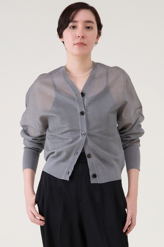 【マルティニーク/martinique】のシアーカーディガン インテリア・キッズ・メンズ・レディースファッション・服の通販 founy(ファニー) https://founy.com/ ファッション Fashion レディースファッション Fashion for Women トップス・カットソー Cut & Sew Tops ニット Knit Tops & Sweaters カーディガン・羽織り Layered Style Cardigans おすすめ Recommended / Our Picks カーディガン Cardigan, Knitwear ミラノリブ Milano Rib, Milano Stitch 夏 Summer |ID: prp329100004602857 ipo3291000000035342819