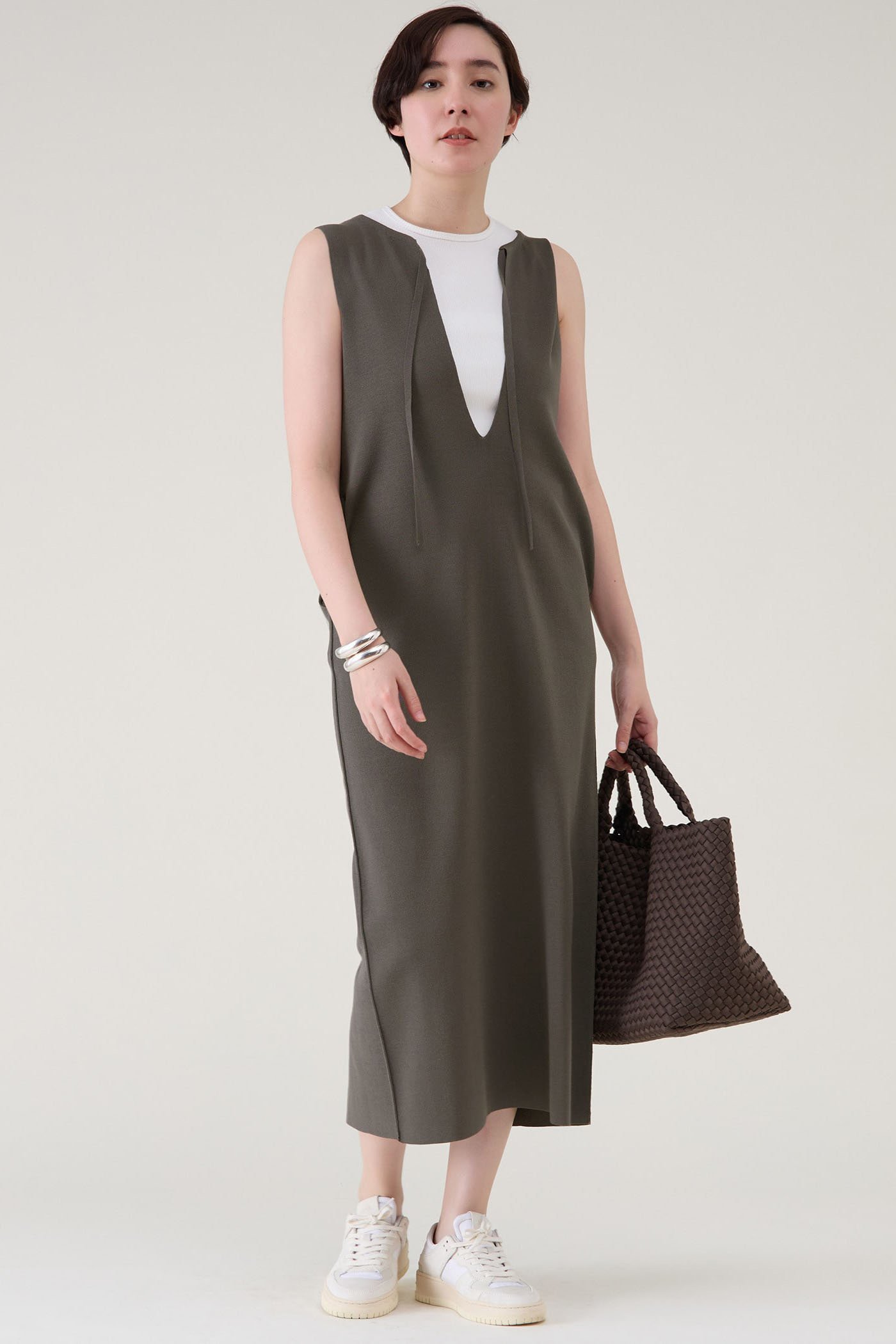 【マルティニーク/martinique】のニットジャンスカ 人気、トレンドファッション・服の通販 founy(ファニー) 　ファッション　Fashion　レディースファッション　Fashion for Women　ワンピース　Dresses　チュニック　Tunic Tops & Dresses　おすすめ　Recommended / Our Picks　スリット　Slit, Slit Detail　チュニック　Tunic, Long Top　ロング　Long, Long-Length　 other-1|ID: prp329100004602858 ipo3291000000035791421