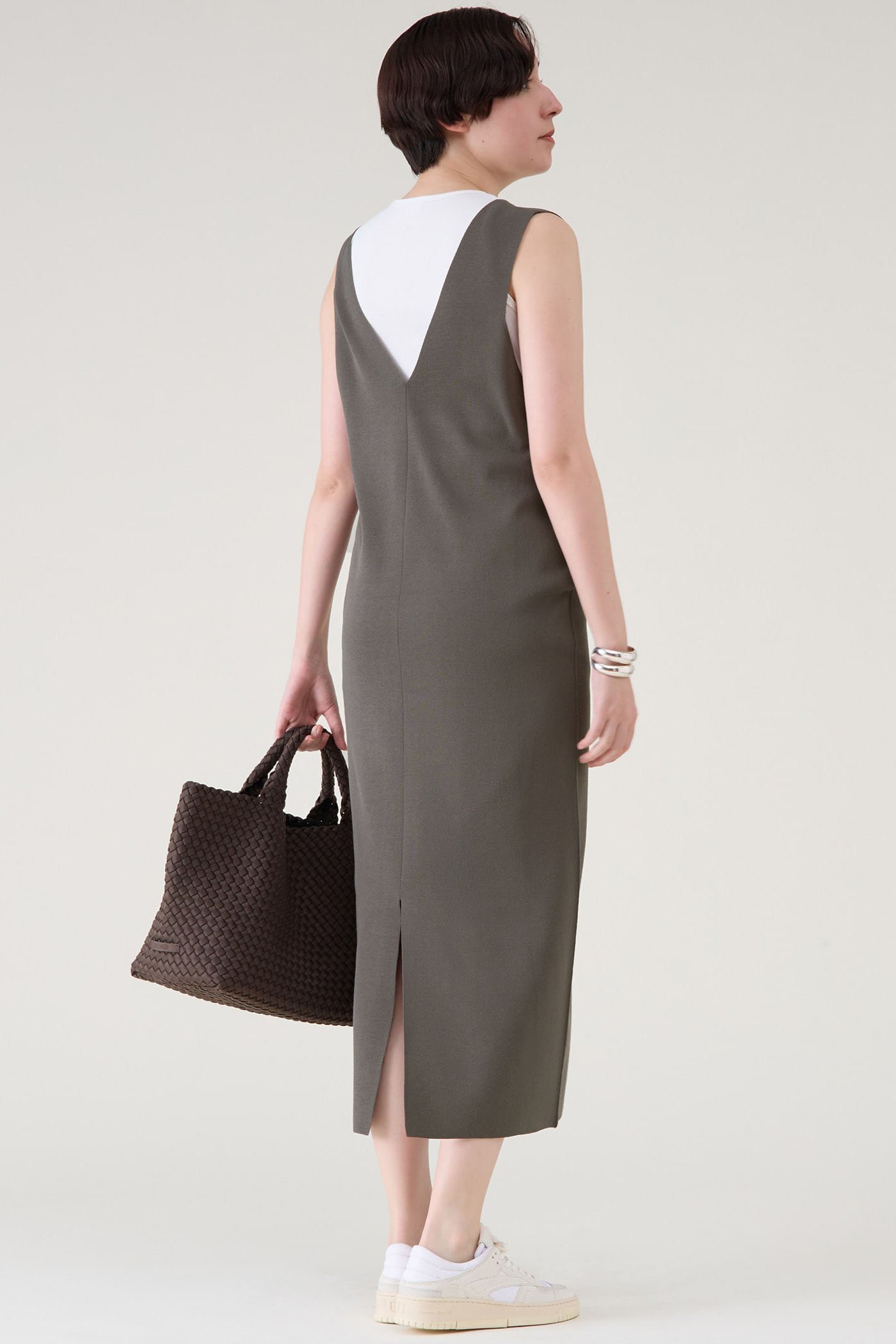 【マルティニーク/martinique】のニットジャンスカ 人気、トレンドファッション・服の通販 founy(ファニー) 　ファッション　Fashion　レディースファッション　Fashion for Women　ワンピース　Dresses　チュニック　Tunic Tops & Dresses　おすすめ　Recommended / Our Picks　スリット　Slit, Slit Detail　チュニック　Tunic, Long Top　ロング　Long, Long-Length　other-3|ID: prp329100004602858 ipo3291000000035791427