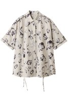 【マノフ/MANOF】のBLURRED FLOWER SHIRTS シャツ・ブラウス 人気、トレンドファッション・服の通販 founy(ファニー) ファッション Fashion レディースファッション Fashion for Women トップス・カットソー Cut & Sew Tops シャツ・ブラウス・オフィスカジュアル Elegant Blouses & Button-Ups 2025年 2025 2025-2026秋冬・A/W Autumn/Winter 2025–26 AW25–26 シェイプ Shape, Slim Fit ショート Short, Short Length スリーブ Sleeve, Long Sleeve / Short Sleeve パイピング Piping, Trim Design フラワー Flower, Floral フロント Front, Front Design ボックス Boxy, Box Shape モチーフ Motif, Design Theme A/W・秋冬 Autumn/Winter |ID:prp329100004603480
