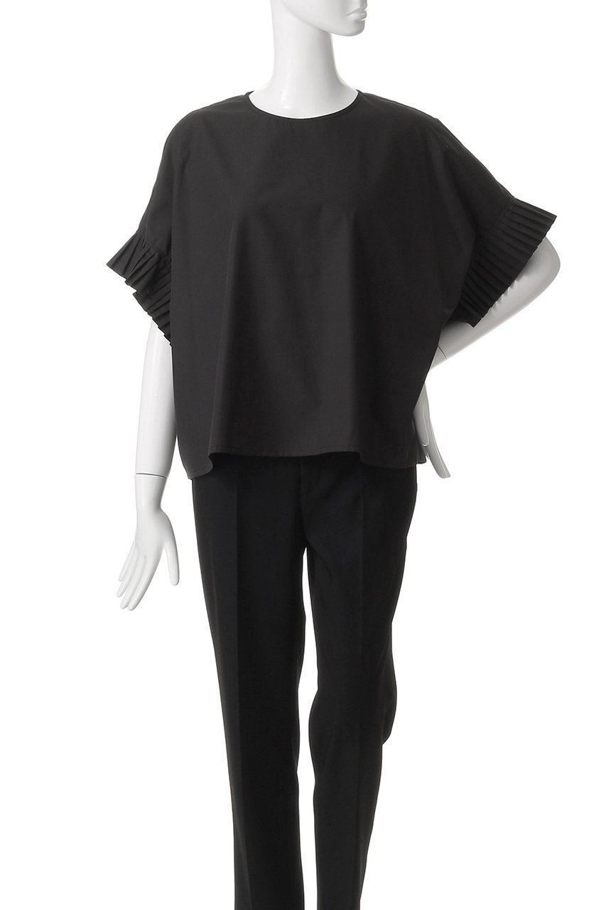 【ミズイロ インド/mizuiro ind】のpleats slv P/O プルオーバー 人気、トレンドファッション・服の通販 founy(ファニー) 　ファッション　Fashion　レディースファッション　Fashion for Women　トップス・カットソー　Cut & Sew Tops　シャツ・ブラウス・オフィスカジュアル　Elegant Blouses & Button-Ups　カジュアルプルオーバー・ニットトップス　Pullovers & Knit Tops / Casual Pullovers　ショート　Short, Short Length　スリーブ　Sleeve, Long Sleeve / Short Sleeve　プリーツ　Pleats, Pleated　エレガント 上品　Elegant　新作・新入荷　New Arrivals / New In　other-2|ID: prp329100004603482 ipo3291000000032745647