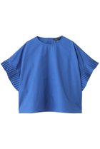 【ミズイロ インド/mizuiro ind】のpleats slv P/O プルオーバー 人気、トレンドファッション・服の通販 founy(ファニー) ファッション Fashion レディースファッション Fashion for Women トップス・カットソー Cut & Sew Tops シャツ・ブラウス・オフィスカジュアル Elegant Blouses & Button-Ups カジュアルプルオーバー・ニットトップス Pullovers & Knit Tops / Casual Pullovers ショート Short, Short Length スリーブ Sleeve, Long Sleeve / Short Sleeve プリーツ Pleats, Pleated エレガント 上品 Elegant thumbnail blue|ID: prp329100004603482 ipo3291000000033001894