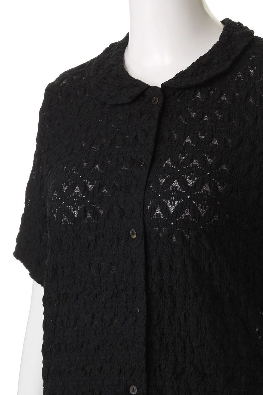 【ミズイロ インド/mizuiro ind】のstretch lace round collar shirt シャツ 人気、トレンドファッション・服の通販 founy(ファニー) 　ファッション　Fashion　レディースファッション　Fashion for Women　トップス・カットソー　Cut & Sew Tops　シャツ・ブラウス・オフィスカジュアル　Elegant Blouses & Button-Ups　コンパクト　Compact, Small Size　シアー　Sheer, See-Through　ショート　Short, Short Length　ストレッチ　Stretch, Stretchy Fabric　スリーブ　Sleeve, Long Sleeve / Short Sleeve　ラウンド　Round, Round Neck　レース　Lace, Lace Fabric　エレガント 上品　Elegant　新作・新入荷　New Arrivals / New In　other-5|ID: prp329100004603483 ipo3291000000032745656
