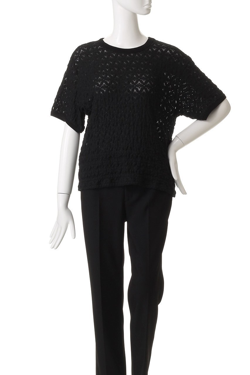 【ミズイロ インド/mizuiro ind】のstretch lace c/neck T Tシャツ 人気、トレンドファッション・服の通販 founy(ファニー) 　ファッション　Fashion　レディースファッション　Fashion for Women　トップス・カットソー　Cut & Sew Tops　シャツ・ブラウス・オフィスカジュアル　Elegant Blouses & Button-Ups　ロングTシャツ・Tシャツ　Longline T-Shirts & Tees　カットソー・ベーシックTシャツ　Cut-and-Sewn Tops / Stretch Tees & Basics　シアー　Sheer, See-Through　ショート　Short, Short Length　ジャケット　Jacket, Outerwear　ストレッチ　Stretch, Stretchy Fabric　スリーブ　Sleeve, Long Sleeve / Short Sleeve　ベスト　Vest, Waistcoat　レース　Lace, Lace Fabric　エレガント 上品　Elegant　新作・新入荷　New Arrivals / New In　秋　Autumn　other-2|ID: prp329100004603484 ipo3291000000032745660