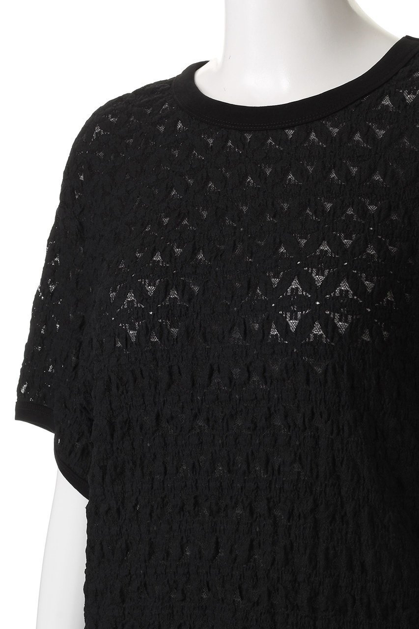 【ミズイロ インド/mizuiro ind】のstretch lace c/neck T Tシャツ 人気、トレンドファッション・服の通販 founy(ファニー) 　ファッション　Fashion　レディースファッション　Fashion for Women　トップス・カットソー　Cut & Sew Tops　シャツ・ブラウス・オフィスカジュアル　Elegant Blouses & Button-Ups　ロングTシャツ・Tシャツ　Longline T-Shirts & Tees　カットソー・ベーシックTシャツ　Cut-and-Sewn Tops / Stretch Tees & Basics　シアー　Sheer, See-Through　ショート　Short, Short Length　ジャケット　Jacket, Outerwear　ストレッチ　Stretch, Stretchy Fabric　スリーブ　Sleeve, Long Sleeve / Short Sleeve　ベスト　Vest, Waistcoat　レース　Lace, Lace Fabric　エレガント 上品　Elegant　新作・新入荷　New Arrivals / New In　秋　Autumn　other-5|ID: prp329100004603484 ipo3291000000032745663