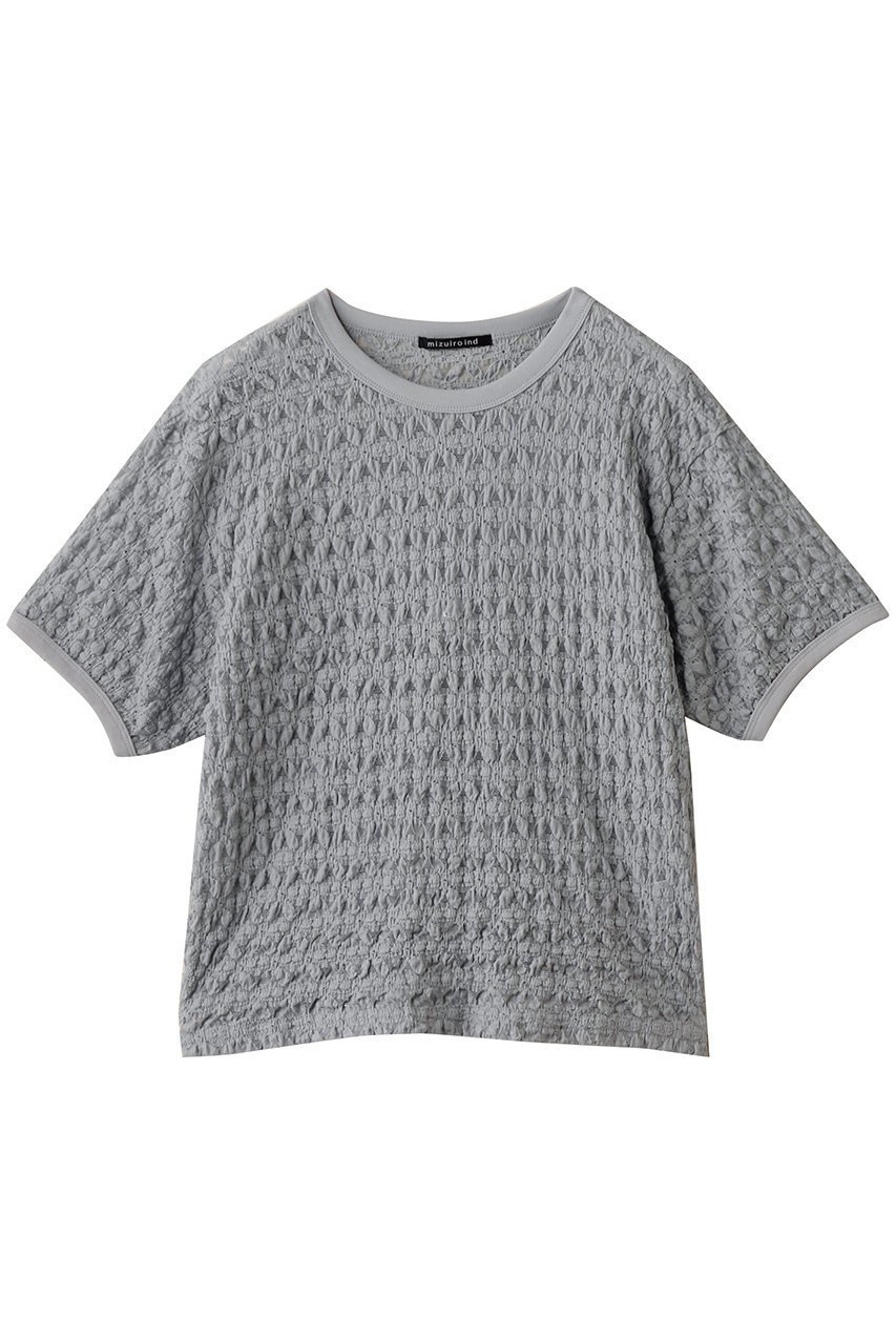 【ミズイロ インド/mizuiro ind】のstretch lace c/neck T Tシャツ インテリア・キッズ・メンズ・レディースファッション・服の通販 founy(ファニー) 　ファッション　Fashion　レディースファッション　Fashion for Women　トップス・カットソー　Cut & Sew Tops　シャツ・ブラウス・オフィスカジュアル　Elegant Blouses & Button-Ups　ロングTシャツ・Tシャツ　Longline T-Shirts & Tees　カットソー・ベーシックTシャツ　Cut-and-Sewn Tops / Stretch Tees & Basics　シアー　Sheer, See-Through　ショート　Short, Short Length　ジャケット　Jacket, Outerwear　ストレッチ　Stretch, Stretchy Fabric　スリーブ　Sleeve, Long Sleeve / Short Sleeve　ベスト　Vest, Waistcoat　レース　Lace, Lace Fabric　エレガント 上品　Elegant　秋　Autumn　gray|ID: prp329100004603484 ipo3291000000033138823