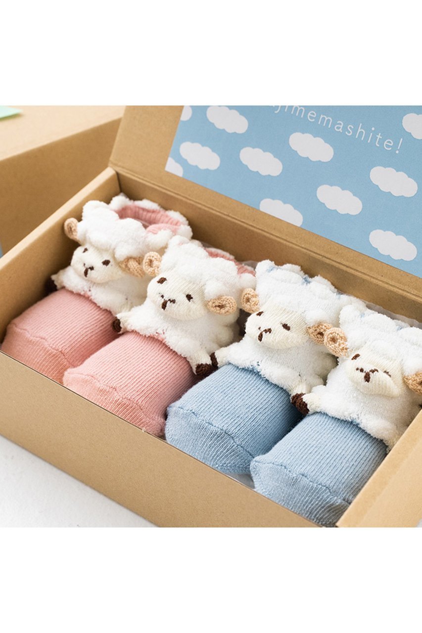 【ポプキンズ/POMPKINS / KIDS】の【BABY】POP UP SOX ギフトボックスセット ねこ XS(9-12cm) 人気、トレンドファッション・服の通販 founy(ファニー) 　ファッション　Fashion　キッズファッション　Fashion for Kids　キャラクター　Character, Licensed Characters　ギフト プレゼント　Gift / Present　ソックス　Socks, Hosiery　ベビー　Baby, Babywear　ボックス　Boxy, Box Shape　リボン　Ribbon, Bow　人気　Popular, Best Seller　日本製　Made In Japan　other-3|ID: prp329100004603485 ipo3291000000036191901