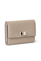 【ボナベンチュラ/BONAVENTURA】の【UNISEX】ヴィットーリア コンパクトウォレット グレージュ×ベイビーピンク|ID:prp329100004604135