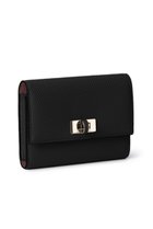 【ボナベンチュラ/BONAVENTURA】の【UNISEX】ヴィットーリア コンパクトウォレット ブラック×ボルドー|ID: prp329100004604135 ipo3291000000036557544