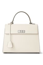 【ボナベンチュラ/BONAVENTURA】の【UNISEX】ヴィットーリア トップハンドルバッグ スモール ホワイト×エトープ|ID:prp329100004604136