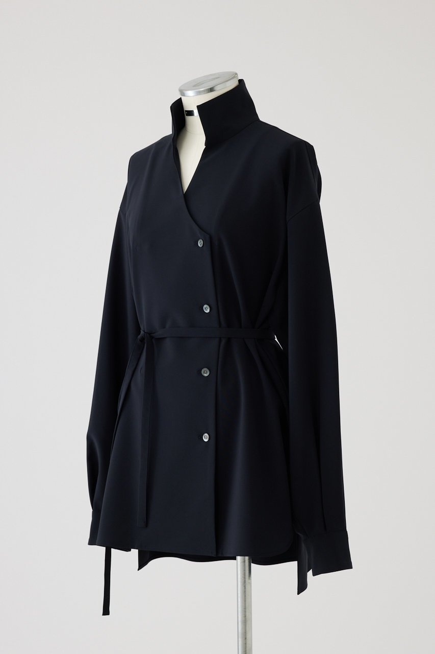 【リムアーク/RIM.ARK】のStand collar JK like SH/シャツ 人気、トレンドファッション・服の通販 founy(ファニー) 　ファッション　Fashion　レディースファッション　Fashion for Women　トップス・カットソー　Cut & Sew Tops　シャツ・ブラウス・オフィスカジュアル　Elegant Blouses & Button-Ups　ジャケット　Jacket, Outerwear　スリーブ　Sleeve, Long Sleeve / Short Sleeve　ミドル　Middle Length, Mid Height　ロング　Long, Long-Length　ワーク　Workwear, Utility Style　新作・新入荷　New Arrivals / New In　旅行　Travel　other-2|ID: prp329100004604137 ipo3291000000032756424