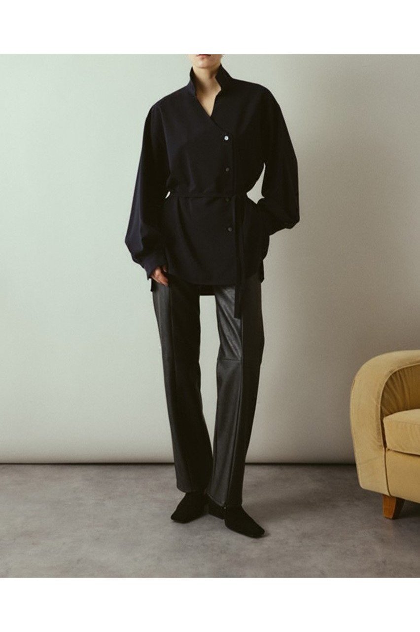 【リムアーク/RIM.ARK】のStand collar JK like SH/シャツ 人気、トレンドファッション・服の通販 founy(ファニー) 　ファッション　Fashion　レディースファッション　Fashion for Women　トップス・カットソー　Cut & Sew Tops　シャツ・ブラウス・オフィスカジュアル　Elegant Blouses & Button-Ups　ジャケット　Jacket, Outerwear　スリーブ　Sleeve, Long Sleeve / Short Sleeve　ミドル　Middle Length, Mid Height　ロング　Long, Long-Length　ワーク　Workwear, Utility Style　新作・新入荷　New Arrivals / New In　旅行　Travel　other-5|ID: prp329100004604137 ipo3291000000032756427