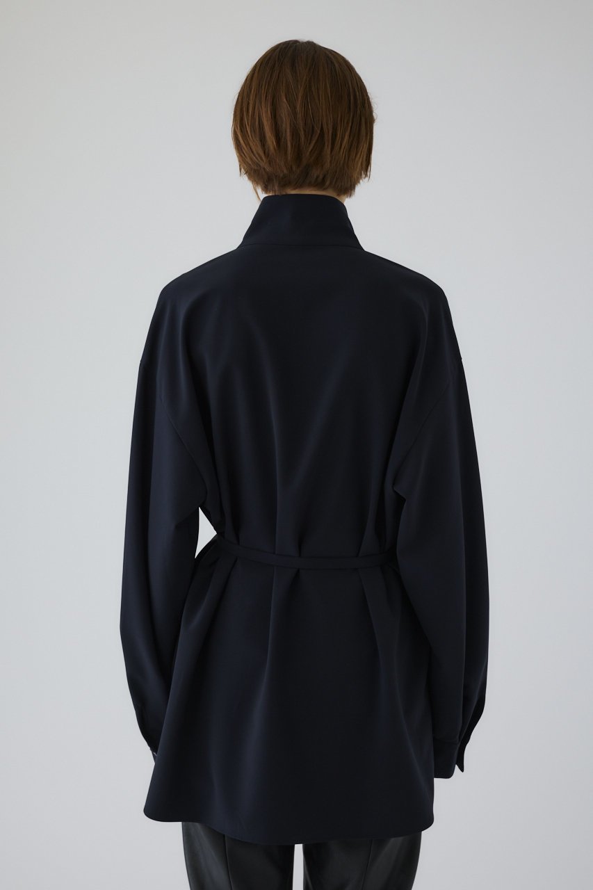 【リムアーク/RIM.ARK】のStand collar JK like SH/シャツ 人気、トレンドファッション・服の通販 founy(ファニー) 　ファッション　Fashion　レディースファッション　Fashion for Women　トップス・カットソー　Cut & Sew Tops　シャツ・ブラウス・オフィスカジュアル　Elegant Blouses & Button-Ups　ジャケット　Jacket, Outerwear　スリーブ　Sleeve, Long Sleeve / Short Sleeve　ミドル　Middle Length, Mid Height　ロング　Long, Long-Length　ワーク　Workwear, Utility Style　新作・新入荷　New Arrivals / New In　旅行　Travel　other-7|ID: prp329100004604137 ipo3291000000033853253