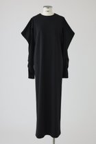 【リムアーク/RIM.ARK】のDrape sleeve cut dress/ドレス ブラック|ID: prp329100004604138 ipo3291000000035939961