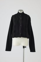 【リムアーク/RIM.ARK】のDifferent surfaces knit CD/ニットカーディガン 人気、トレンドファッション・服の通販 founy(ファニー) ファッション Fashion レディースファッション Fashion for Women トップス・カットソー Cut & Sew Tops ニット Knit Tops & Sweaters カーディガン・羽織り Layered Style Cardigans カーディガン Cardigan, Knitwear スタンド Stand Collar, Upright Stand バランス Balance, Style Balance ヴィンテージ Vintage Style 定番 Standard, Basic Item 新作・新入荷 New Arrivals / New In thumbnail ブラック|ID: prp329100004604140 ipo3291000000032756450