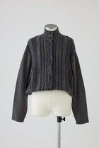 【リムアーク/RIM.ARK】のDifferent surfaces knit CD/ニットカーディガン 人気、トレンドファッション・服の通販 founy(ファニー) ファッション Fashion レディースファッション Fashion for Women トップス・カットソー Cut & Sew Tops ニット Knit Tops & Sweaters カーディガン・羽織り Layered Style Cardigans カーディガン Cardigan, Knitwear スタンド Stand Collar, Upright Stand バランス Balance, Style Balance ヴィンテージ Vintage Style 定番 Standard, Basic Item 新作・新入荷 New Arrivals / New In thumbnail グレー|ID: prp329100004604140 ipo3291000000032756452