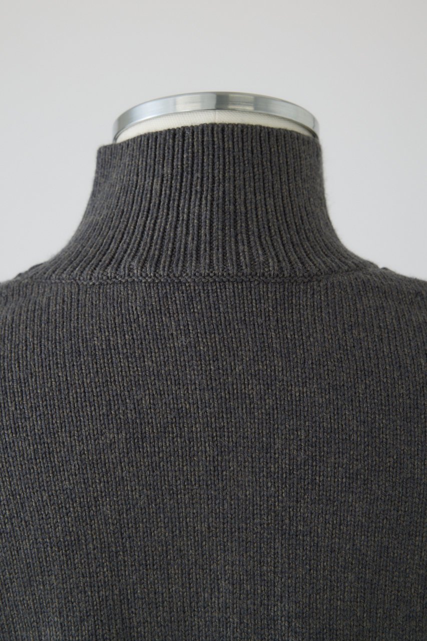 【リムアーク/RIM.ARK】のDifferent surfaces knit CD/ニットカーディガン 人気、トレンドファッション・服の通販 founy(ファニー) 　ファッション　Fashion　レディースファッション　Fashion for Women　トップス・カットソー　Cut & Sew Tops　ニット　Knit Tops & Sweaters　カーディガン・羽織り　Layered Style Cardigans　カーディガン　Cardigan, Knitwear　スタンド　Stand Collar, Upright Stand　バランス　Balance, Style Balance　ヴィンテージ　Vintage Style　定番　Standard, Basic Item　新作・新入荷　New Arrivals / New In　other-8|ID: prp329100004604140 ipo3291000000032756459
