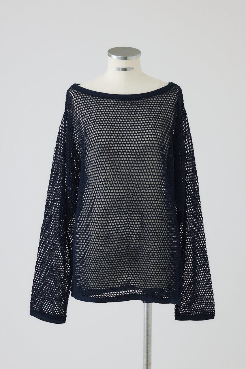 【リムアーク/RIM.ARK】のSee through long sleeve tops/トップス インテリア・キッズ・メンズ・レディースファッション・服の通販 founy(ファニー) 　ファッション　Fashion　レディースファッション　Fashion for Women　トップス・カットソー　Cut & Sew Tops　シャツ・ブラウス・オフィスカジュアル　Elegant Blouses & Button-Ups　インナー　Innerwear　スリーブ　Sleeve, Long Sleeve / Short Sleeve　バランス　Balance, Style Balance　メッシュ　Mesh, Net Fabric　ロング　Long, Long-Length　新作・新入荷　New Arrivals / New In　ネイビー|ID: prp329100004604143 ipo3291000000032756479