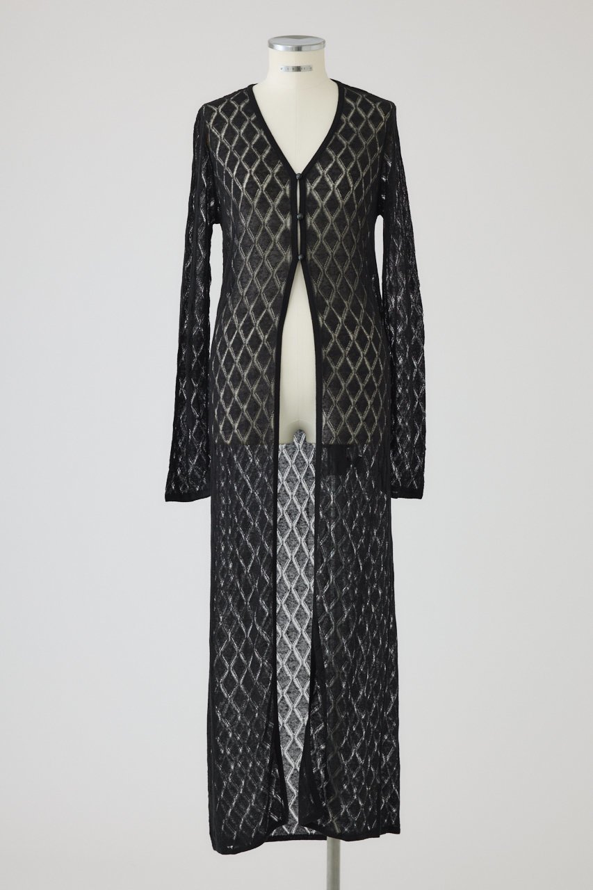 【リムアーク/RIM.ARK】のLace knit gown/ニット 人気、トレンドファッション・服の通販 founy(ファニー) 　ファッション　Fashion　レディースファッション　Fashion for Women　トップス・カットソー　Cut & Sew Tops　ニット　Knit Tops & Sweaters　カジュアルプルオーバー・ニットトップス　Pullovers & Knit Tops / Casual Pullovers　おすすめ　Recommended / Our Picks　インナー　Innerwear　ガウン　Gown, Robe　シンプル　Simple, Minimal　フロント　Front, Front Design　ロング　Long, Long-Length　新作・新入荷　New Arrivals / New In　 other-1|ID: prp329100004604144 ipo3291000000032756484