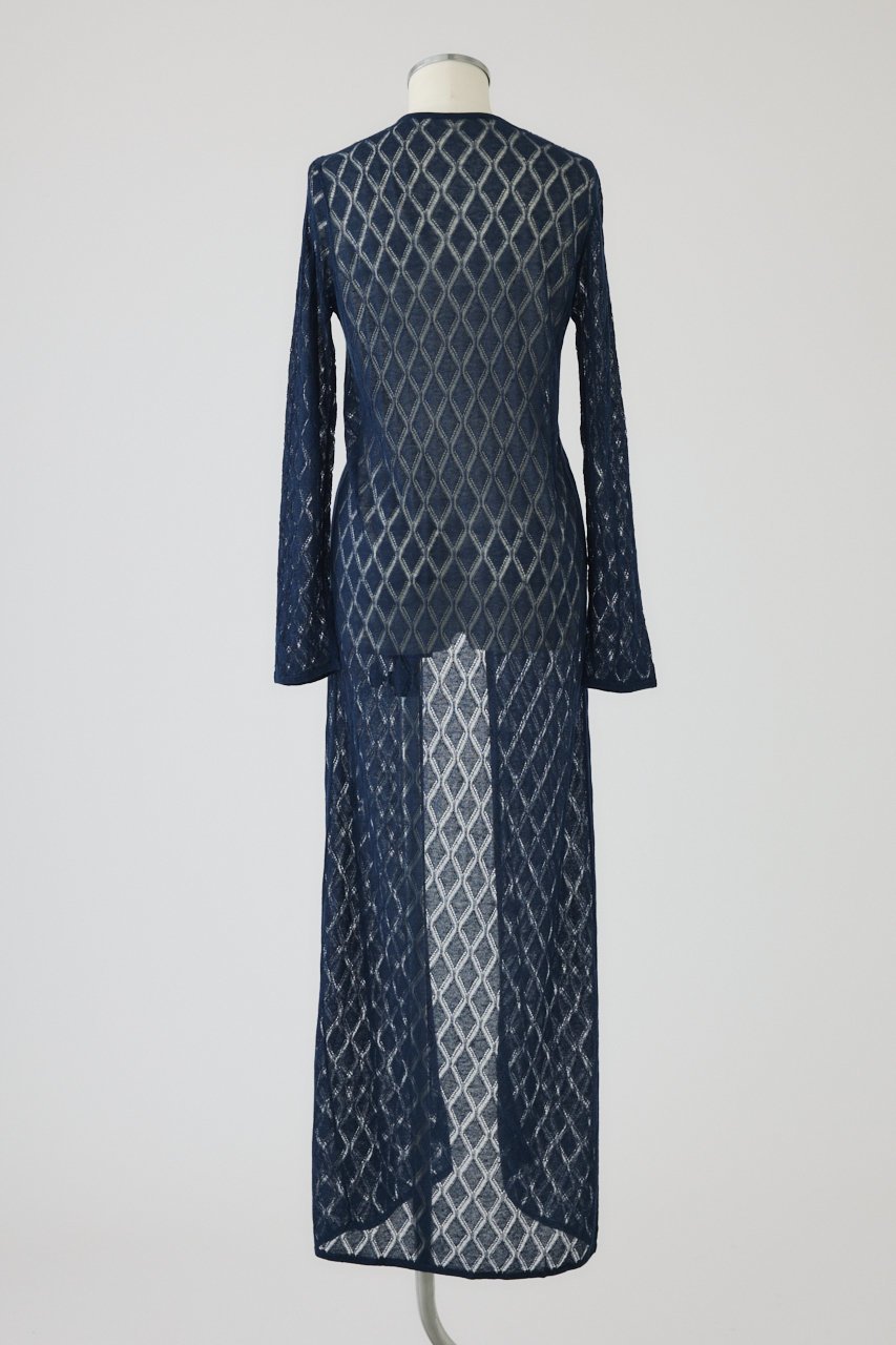 【リムアーク/RIM.ARK】のLace knit gown/ニット 人気、トレンドファッション・服の通販 founy(ファニー) 　ファッション　Fashion　レディースファッション　Fashion for Women　トップス・カットソー　Cut & Sew Tops　ニット　Knit Tops & Sweaters　カジュアルプルオーバー・ニットトップス　Pullovers & Knit Tops / Casual Pullovers　おすすめ　Recommended / Our Picks　インナー　Innerwear　ガウン　Gown, Robe　シンプル　Simple, Minimal　フロント　Front, Front Design　ロング　Long, Long-Length　新作・新入荷　New Arrivals / New In　other-4|ID: prp329100004604144 ipo3291000000032756494