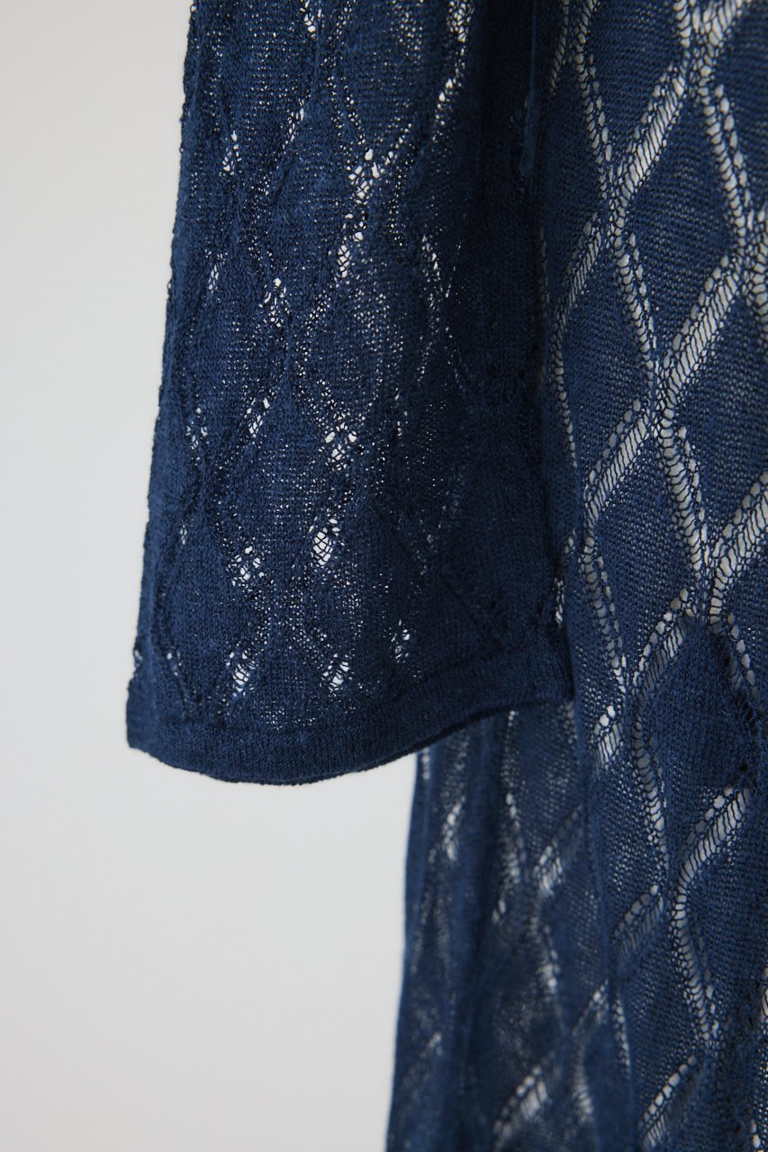 【リムアーク/RIM.ARK】のLace knit gown/ニット 人気、トレンドファッション・服の通販 founy(ファニー) 　ファッション　Fashion　レディースファッション　Fashion for Women　トップス・カットソー　Cut & Sew Tops　ニット　Knit Tops & Sweaters　カジュアルプルオーバー・ニットトップス　Pullovers & Knit Tops / Casual Pullovers　おすすめ　Recommended / Our Picks　インナー　Innerwear　ガウン　Gown, Robe　シンプル　Simple, Minimal　フロント　Front, Front Design　ロング　Long, Long-Length　新作・新入荷　New Arrivals / New In　other-7|ID: prp329100004604144 ipo3291000000032756497