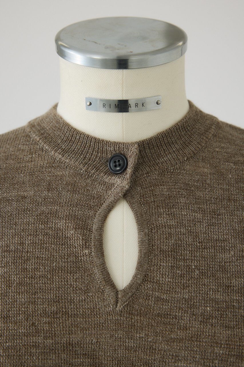 【リムアーク/RIM.ARK】のFront oval compact tops/トップス 人気、トレンドファッション・服の通販 founy(ファニー) 　ファッション　Fashion　レディースファッション　Fashion for Women　トップス・カットソー　Cut & Sew Tops　ニット　Knit Tops & Sweaters　カジュアルプルオーバー・ニットトップス　Pullovers & Knit Tops / Casual Pullovers　オーバル　Oval Design　シンプル　Simple, Minimal　フィット　Fit, Slim Fit　フロント　Front, Front Design　リラックス　Relax, Relaxed Fit　エレガント 上品　Elegant　新作・新入荷　New Arrivals / New In　other-5|ID: prp329100004604146 ipo3291000000032756510