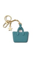 【ボナベンチュラ/BONAVENTURA】の【UNISEX】レザー ミア バッグ キーホルダー シアン×グレージュ|ID: prp329100004604152 ipo3291000000036098172