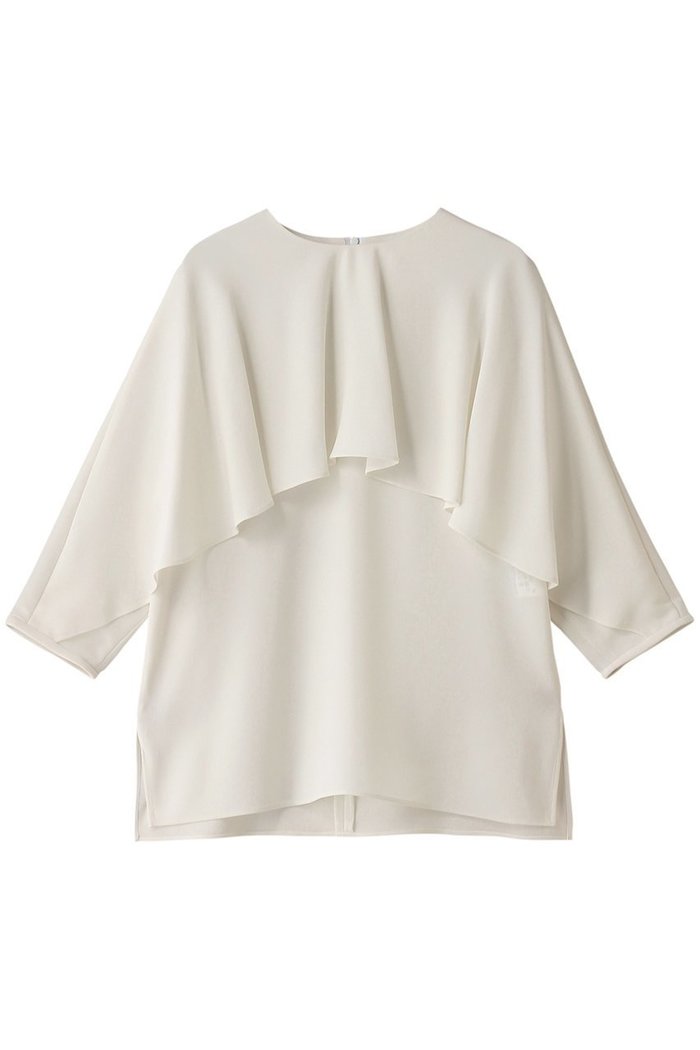 【デザイン ワークス/DESIGN WORKS】のケープブラウス インテリア・キッズ・メンズ・レディースファッション・服の通販 founy(ファニー) https://founy.com/ ファッション Fashion レディースファッション Fashion for Women トップス・カットソー Cut & Sew Tops シャツ・ブラウス・オフィスカジュアル Elegant Blouses & Button-Ups サテン Satin, Glossy Fabric ショート Short, Short Length ストレッチ Stretch, Stretchy Fabric スリーブ Sleeve, Long Sleeve / Short Sleeve 再入荷 Restock / Back in Stock 夏 Summer 春 Spring S/S・春夏 SS, Spring/Summer, Warm Season |ID: prp329100004604743 ipo3291000000032769035