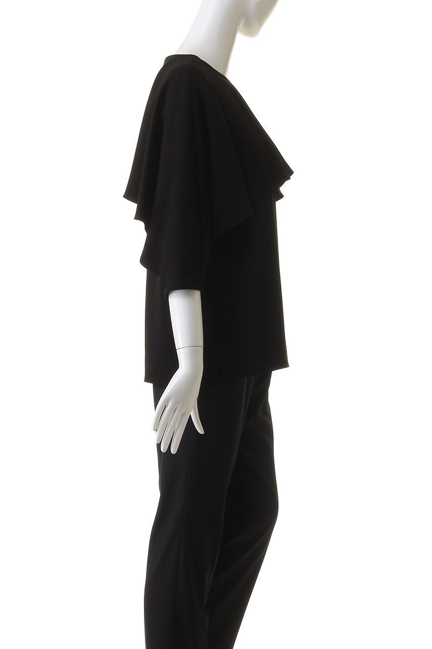 【デザイン ワークス/DESIGN WORKS】のケープブラウス 人気、トレンドファッション・服の通販 founy(ファニー) 　ファッション　Fashion　レディースファッション　Fashion for Women　トップス・カットソー　Cut & Sew Tops　シャツ・ブラウス・オフィスカジュアル　Elegant Blouses & Button-Ups　サテン　Satin, Glossy Fabric　ショート　Short, Short Length　ストレッチ　Stretch, Stretchy Fabric　スリーブ　Sleeve, Long Sleeve / Short Sleeve　再入荷　Restock / Back in Stock　夏　Summer　春　Spring　S/S・春夏　SS, Spring/Summer, Warm Season　other-3|ID: prp329100004604743 ipo3291000000032769038