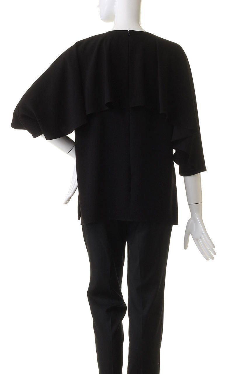 【デザイン ワークス/DESIGN WORKS】のケープブラウス 人気、トレンドファッション・服の通販 founy(ファニー) 　ファッション　Fashion　レディースファッション　Fashion for Women　トップス・カットソー　Cut & Sew Tops　シャツ・ブラウス・オフィスカジュアル　Elegant Blouses & Button-Ups　サテン　Satin, Glossy Fabric　ショート　Short, Short Length　ストレッチ　Stretch, Stretchy Fabric　スリーブ　Sleeve, Long Sleeve / Short Sleeve　再入荷　Restock / Back in Stock　夏　Summer　春　Spring　S/S・春夏　SS, Spring/Summer, Warm Season　other-4|ID: prp329100004604743 ipo3291000000032769039