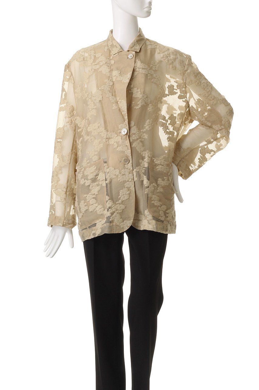 【クラネ/CLANE】のFLOWER SHEER JACQUARD JACKET/ジャケット 人気、トレンドファッション・服の通販 founy(ファニー) 　ファッション　Fashion　レディースファッション　Fashion for Women　アウター　Coat / Outerwear Collection　レディースジャケット・軽アウター　Jackets　2025年　2025　2025-2026秋冬・A/W　Autumn/Winter 2025–26 AW25–26　ジャカード／ジャガード　Jacquard, Woven Pattern　ジャケット　Jacket, Outerwear　スタンド　Stand Collar, Upright Stand　パーティ　Party, Party Style　夏　Summer　A/W・秋冬　Autumn/Winter　other-7|ID: prp329100004604764 ipo3291000000032769450