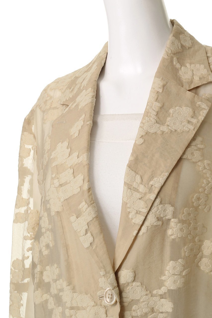 【クラネ/CLANE】のFLOWER SHEER JACQUARD JACKET/ジャケット 人気、トレンドファッション・服の通販 founy(ファニー) 　ファッション　Fashion　レディースファッション　Fashion for Women　アウター　Coat / Outerwear Collection　レディースジャケット・軽アウター　Jackets　ジャカード／ジャガード　Jacquard, Woven Pattern　ジャケット　Jacket, Outerwear　スタンド　Stand Collar, Upright Stand　パーティ　Party, Party Style　夏　Summer　other-5|ID: prp329100004604764 ipo3291000000036118940
