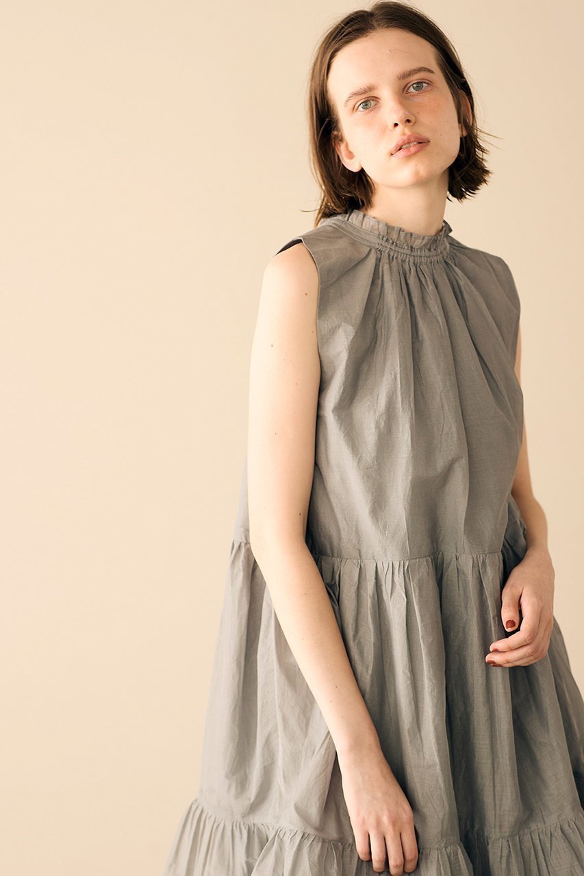 【マリリンムーン/MARILYN MOON】のシアースターチドコットンギャザードレス 人気、トレンドファッション・服の通販 founy(ファニー) 　ファッション　Fashion　レディースファッション　Fashion for Women　ワンピース　Dresses　フォーマル・パーティードレス・結婚式用ドレス　Elegant & Casual Dresses　チュニック　Tunic Tops & Dresses　2025年　2025　2025-2026秋冬・A/W　Autumn/Winter 2025–26 AW25–26　インド　Indian Textile　シアー　Sheer, See-Through　シャーリング　Shirring, Ruched　チュニック　Tunic, Long Top　ティアード　Tiered, Tiered Style　フリル　Frill, Ruffle　モダン　Modern, Contemporary　リゾート　Resort, Vacation Style　リュクス　Luxury, Elegant, High-End, Chic　ロング　Long, Long-Length　A/W・秋冬　Autumn/Winter　other-8|ID: prp329100004604777 ipo3291000000032990623
