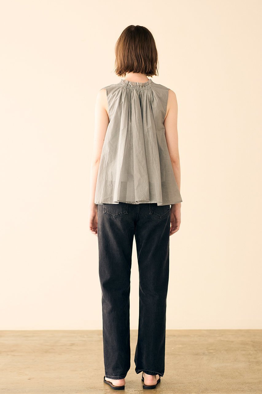 【マリリンムーン/MARILYN MOON】の前後2wayシアースターチドコットンギャザーブラウス 人気、トレンドファッション・服の通販 founy(ファニー) 　ファッション　Fashion　レディースファッション　Fashion for Women　トップス・カットソー　Cut & Sew Tops　キャミソール&ノースリーブ　Camisoles & Sleeveless Tops　シャツ・ブラウス・オフィスカジュアル　Elegant Blouses & Button-Ups　2025年　2025　2025-2026秋冬・A/W　Autumn/Winter 2025–26 AW25–26　インド　Indian Textile　ギャザー　Gathered, Ruffled　シアー　Sheer, See-Through　シャーリング　Shirring, Ruched　ノースリーブ　Sleeveless, No-Sleeve　フリル　Frill, Ruffle　フレア　Flare, Flared　モダン　Modern, Contemporary　リゾート　Resort, Vacation Style　リュクス　Luxury, Elegant, High-End, Chic　A/W・秋冬　Autumn/Winter　other-7|ID: prp329100004604778 ipo3291000000032990625