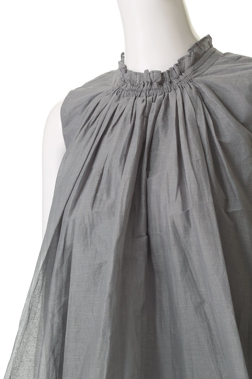 【マリリンムーン/MARILYN MOON】の前後2wayシアースターチドコットンギャザーブラウス 人気、トレンドファッション・服の通販 founy(ファニー) 　ファッション　Fashion　レディースファッション　Fashion for Women　トップス・カットソー　Cut & Sew Tops　キャミソール&ノースリーブ　Camisoles & Sleeveless Tops　シャツ・ブラウス・オフィスカジュアル　Elegant Blouses & Button-Ups　インド　Indian Textile　ギャザー　Gathered, Ruffled　シアー　Sheer, See-Through　シャーリング　Shirring, Ruched　ノースリーブ　Sleeveless, No-Sleeve　フリル　Frill, Ruffle　フレア　Flare, Flared　モダン　Modern, Contemporary　リゾート　Resort, Vacation Style　リュクス　Luxury, Elegant, High-End, Chic　other-5|ID: prp329100004604778 ipo3291000000036179140