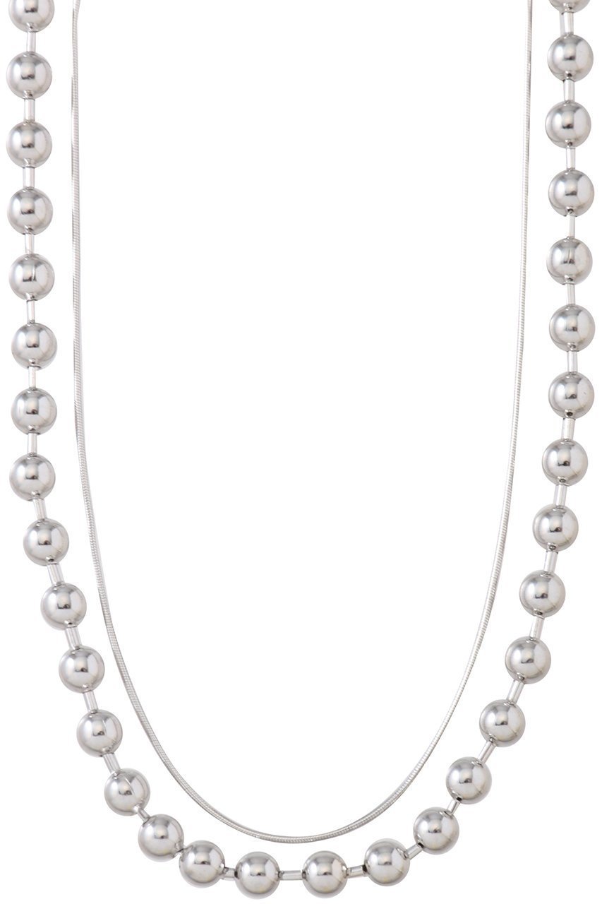 【ランバン オン ブルー/LANVIN en Bleu】のボールチェーンネックレス インテリア・キッズ・メンズ・レディースファッション・服の通販 founy(ファニー) 　ファッション　Fashion　レディースファッション　Fashion for Women　ジュエリー　Jewelry　ネックレス　Necklaces & Pendants　クール　Cool, Chic　シルバー　Silver, Metallic Silver　シンプル　Simple, Minimal　チェーン　Chain, Chain Strap　ネックレス　Necklace, Pendant Necklace　エレガント 上品　Elegant　シルバー|ID: prp329100004604798 ipo3291000000035904181