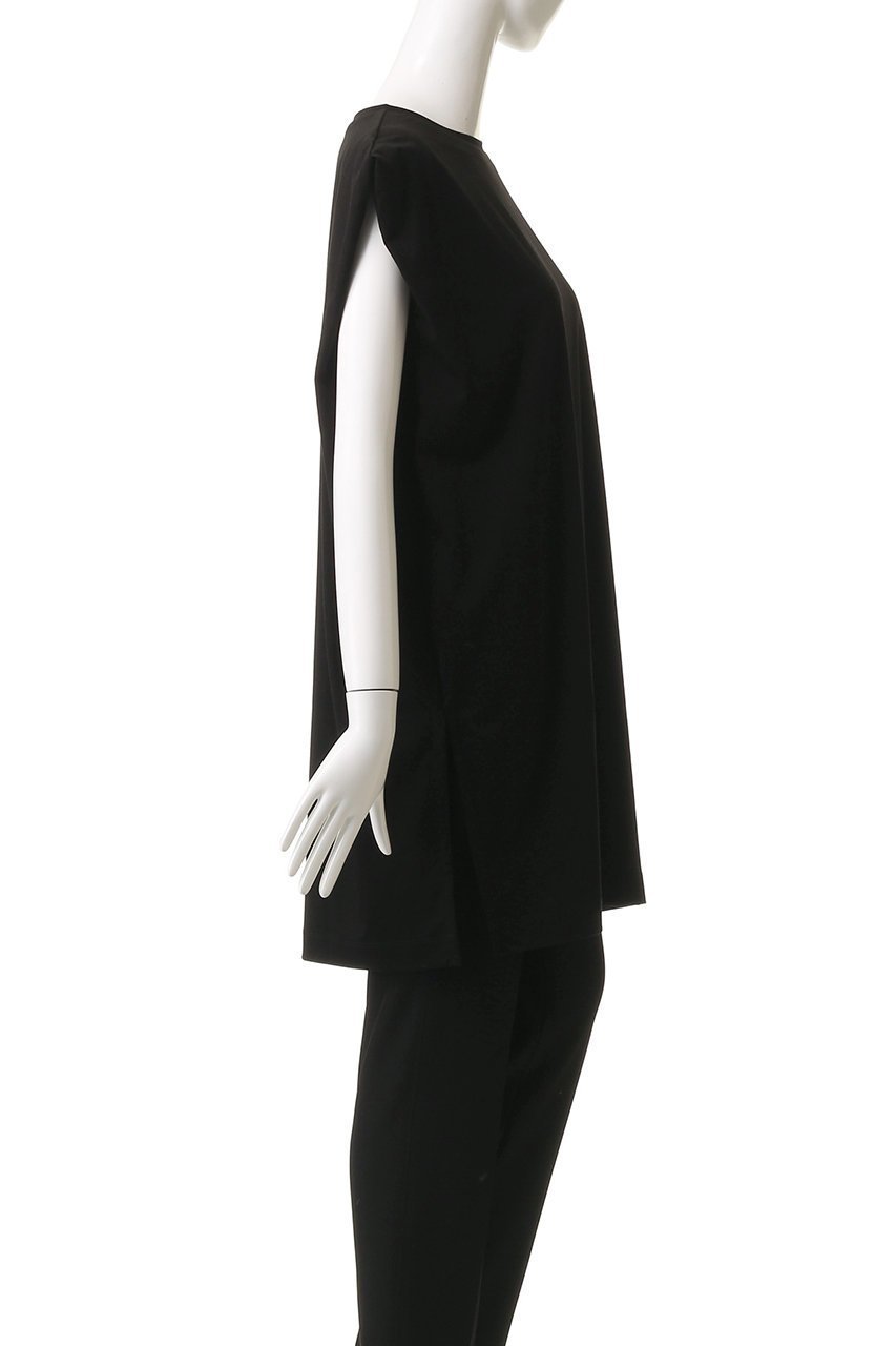 【カレンソロジー/Curensology】のNWタックスリーブTEE 人気、トレンドファッション・服の通販 founy(ファニー) 　ファッション　Fashion　レディースファッション　Fashion for Women　トップス・カットソー　Cut & Sew Tops　シャツ・ブラウス・オフィスカジュアル　Elegant Blouses & Button-Ups　ロングTシャツ・Tシャツ　Longline T-Shirts & Tees　カットソー・ベーシックTシャツ　Cut-and-Sewn Tops / Stretch Tees & Basics　ショート　Short, Short Length　シンプル　Simple, Minimal　スリット　Slit, Slit Detail　スリーブ　Sleeve, Long Sleeve / Short Sleeve　ファブリック　Fabric, Textile　ボトム　Bottoms, Lower Wear　新作・新入荷　New Arrivals / New In　other-3|ID: prp329100004604801 ipo3291000000032770245