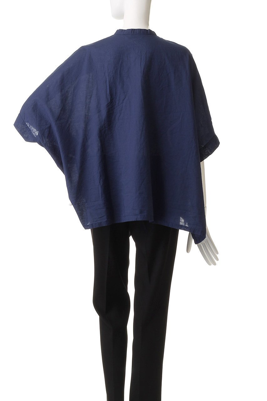 【ミズイロ インド/mizuiro ind】のlinen blend stand collar wide shirt シャツ 人気、トレンドファッション・服の通販 founy(ファニー) 　ファッション　Fashion　レディースファッション　Fashion for Women　トップス・カットソー　Cut & Sew Tops　シャツ・ブラウス・オフィスカジュアル　Elegant Blouses & Button-Ups　シアー　Sheer, See-Through　ショート　Short, Short Length　シンプル　Simple, Minimal　スリーブ　Sleeve, Long Sleeve / Short Sleeve　ポンチョ　Poncho, Cape Style　リネン　Linen, Linen Fabric　夏　Summer　新作・新入荷　New Arrivals / New In　other-4|ID: prp329100004604802 ipo3291000000032770258