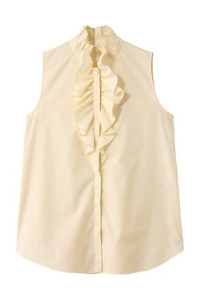 【アルアバイル/allureville】 フロントフリルノースリブラウス人気、トレンドファッション・服の通販 founy(ファニー) ファッション Fashion レディースファッション Fashion for Women トップス・カットソー Cut & Sew Tops キャミソール&ノースリーブ Camisoles & Sleeveless Tops シャツ・ブラウス・オフィスカジュアル Elegant Blouses & Button-Ups 2025年 2025 2025-2026秋冬・A/W Autumn/Winter 2025–26 AW25–26 デニム Denim, Jeans Material ノースリーブ Sleeveless, No-Sleeve フリル Frill, Ruffle フレア Flare, Flared エレガント 上品 Elegant A/W・秋冬 Autumn/Winter |ID:prp329100004604805