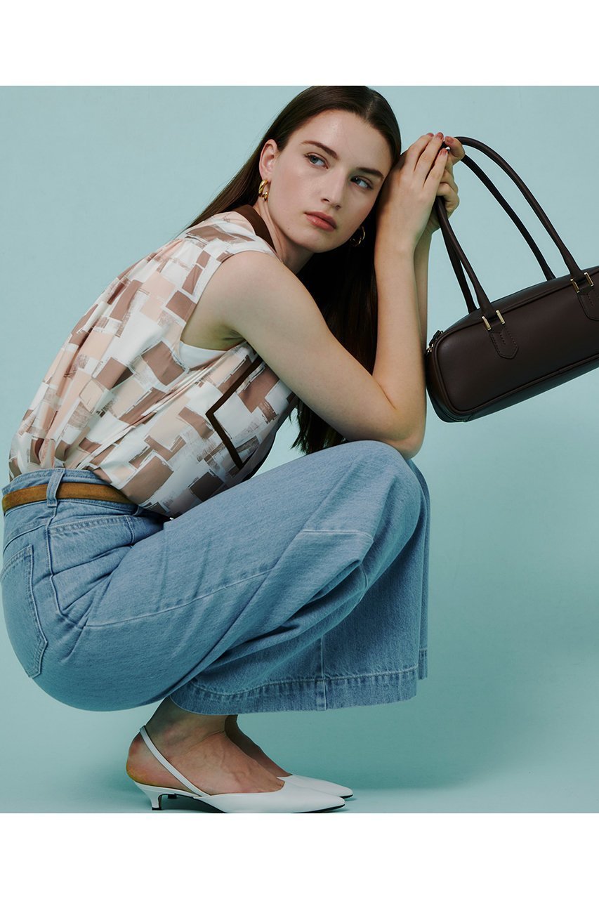 【アルアバイル/allureville】のLISAジオメトリックPTノースリブラウス 人気、トレンドファッション・服の通販 founy(ファニー) 　ファッション　Fashion　レディースファッション　Fashion for Women　トップス・カットソー　Cut & Sew Tops　キャミソール&ノースリーブ　Camisoles & Sleeveless Tops　シャツ・ブラウス・オフィスカジュアル　Elegant Blouses & Button-Ups　インナー　Innerwear　カーディガン　Cardigan, Knitwear　シンプル　Simple, Minimal　ジャケット　Jacket, Outerwear　ノースリーブ　Sleeveless, No-Sleeve　ファブリック　Fabric, Textile　プリント　Print, Printed Pattern　ポケット　Pocket, Pocket Detail　モダン　Modern, Contemporary　再入荷　Restock / Back in Stock　夏　Summer　無地　Plain, Solid Color　秋　Autumn　other-8|ID: prp329100004604806 ipo3291000000033758620