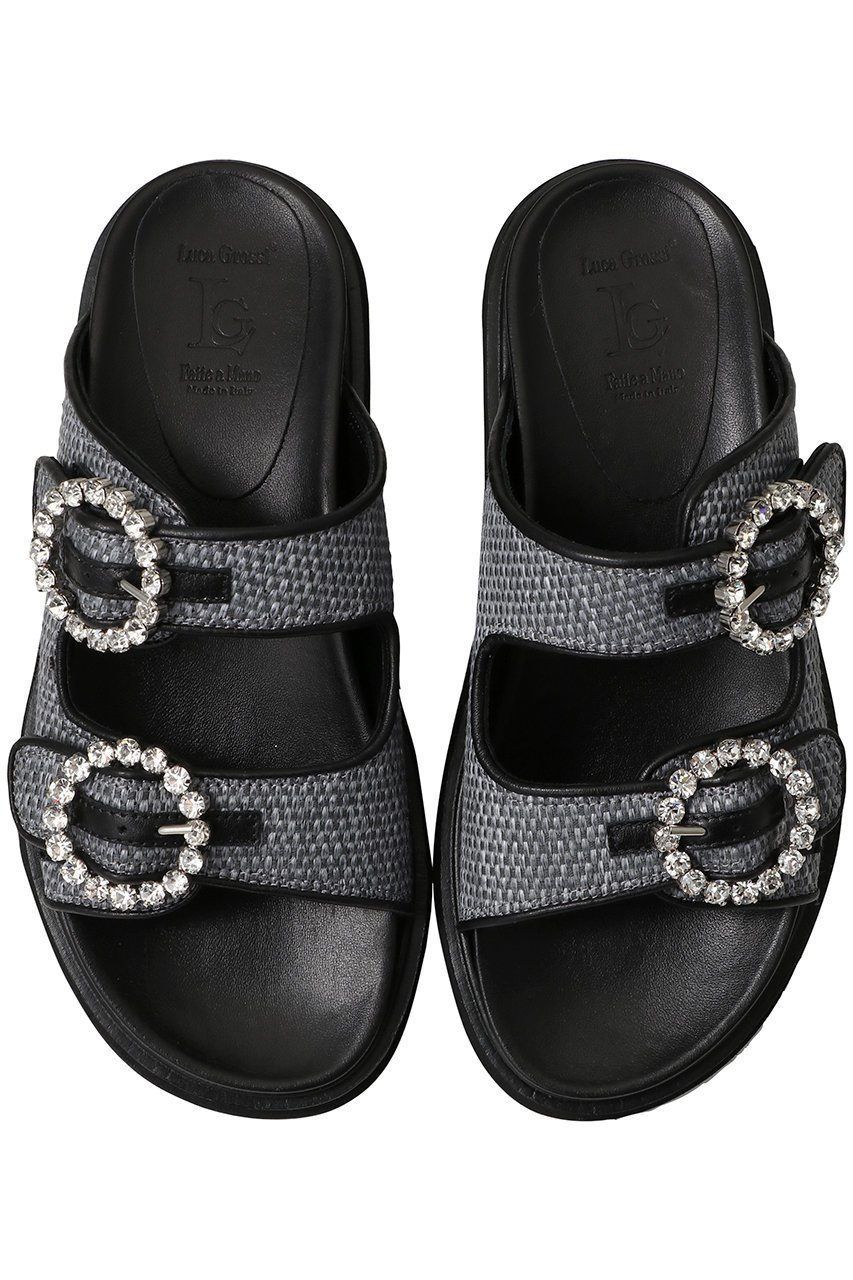 【ルカグロッシ/LucaGrossi】の厚底ラフィアベルトサンダル 人気、トレンドファッション・服の通販 founy(ファニー) ファッション Fashion レディースファッション Fashion for Women ベルト&ウエストマーク Belts & Waist Accessories サンダル Sandals, Summer Shoes ビジュー Bijou, Jewel-like Accent ラフィア Raffia, Natural Straw 厚底 Platform Shoes other-4|ID: prp329100004604811 ipo3291000000036098192