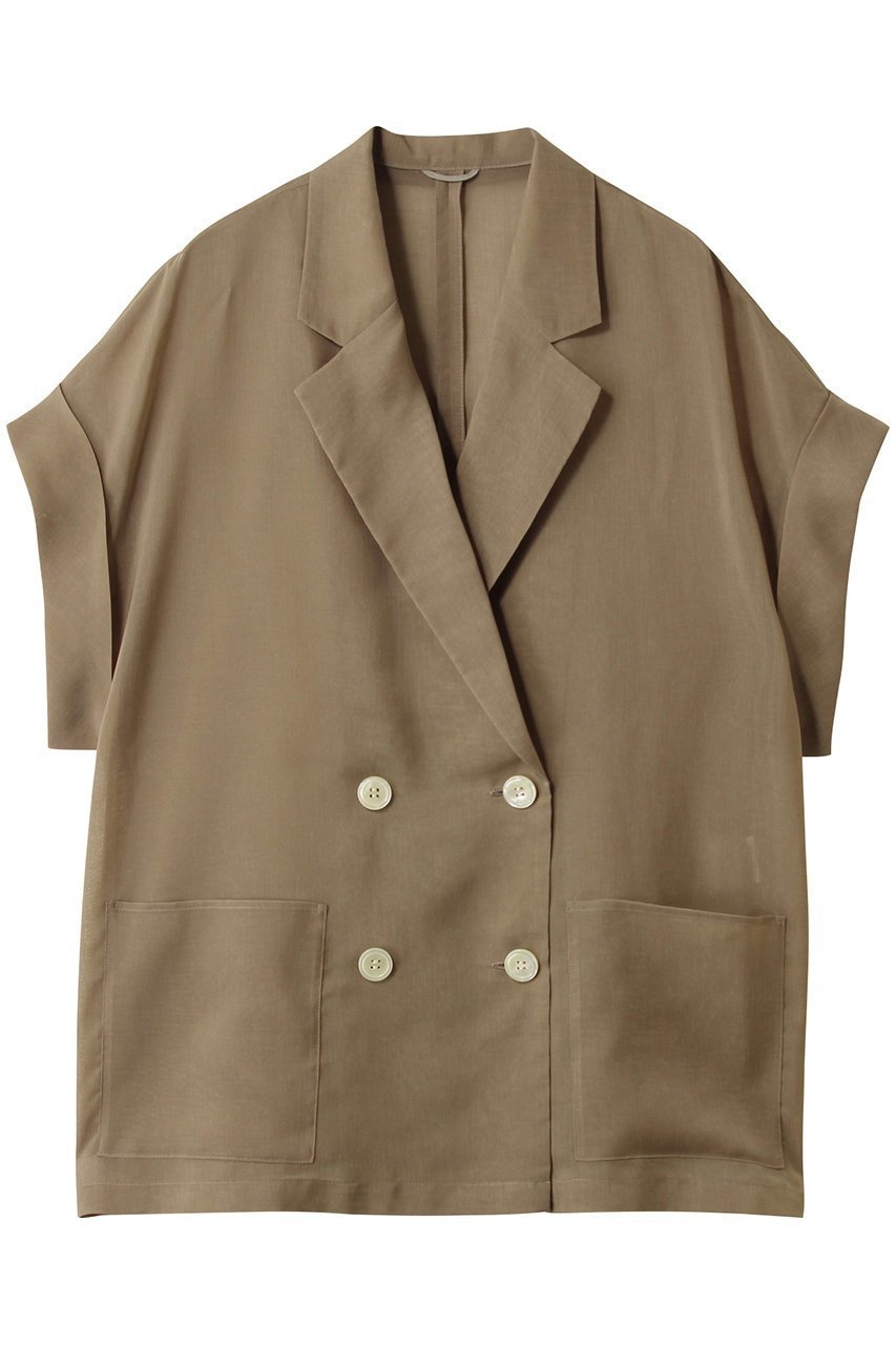 【アナイ/ANAYI】のオーガンフレンチスリーブジャケット インテリア・キッズ・メンズ・レディースファッション・服の通販 founy(ファニー) 　ファッション　Fashion　レディースファッション　Fashion for Women　アウター　Coat / Outerwear Collection　レディースジャケット・軽アウター　Jackets　オーガンジー　Organza Fabric　シアー　Sheer, See-Through　ジャケット　Jacket, Outerwear　夏　Summer　ブラウン|ID: prp329100004604813 ipo3291000000036003643